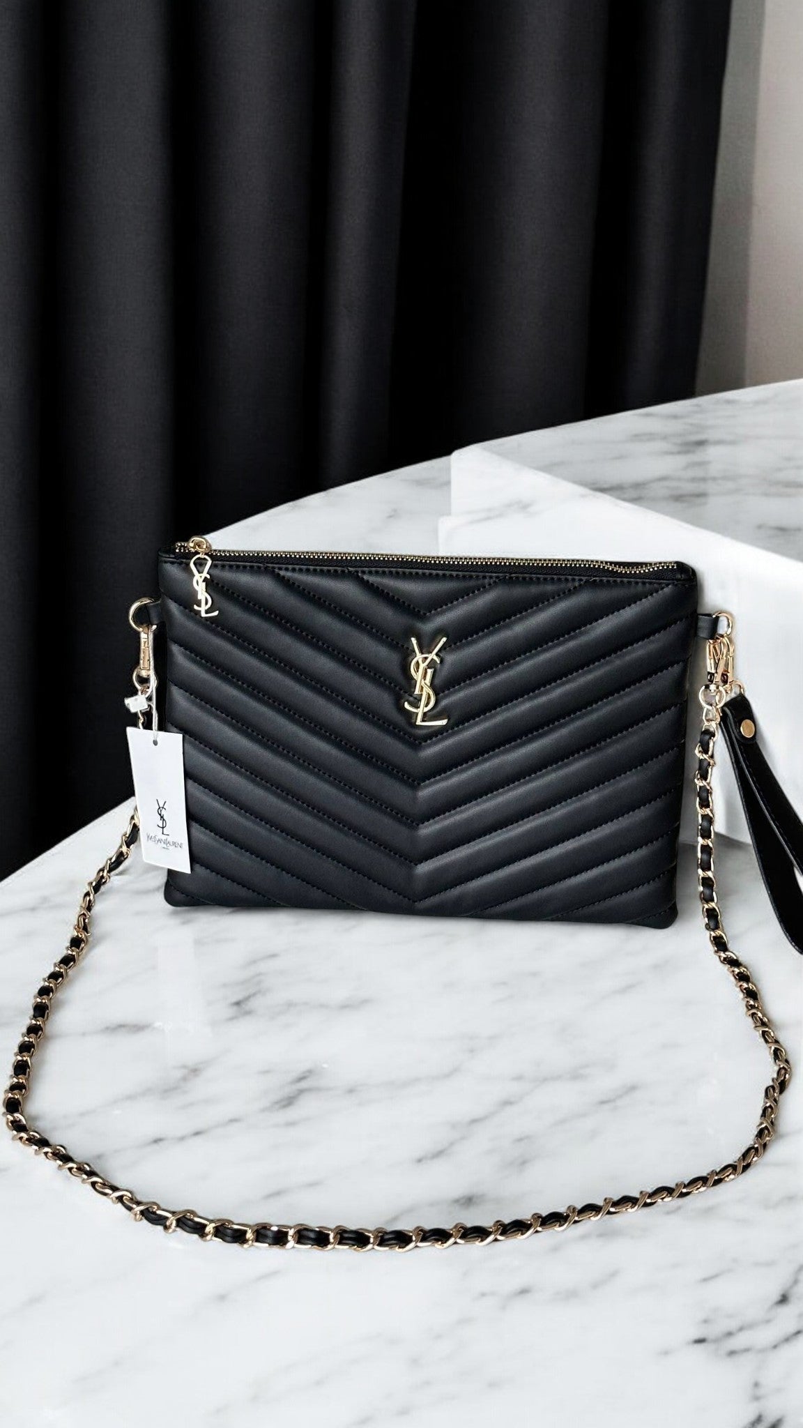 Yves Saint Laurent Clutch Omuz Askılı Çanta