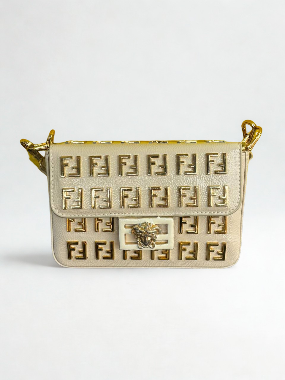 FENDACE Lüx Altın Kaplamalı Çanta