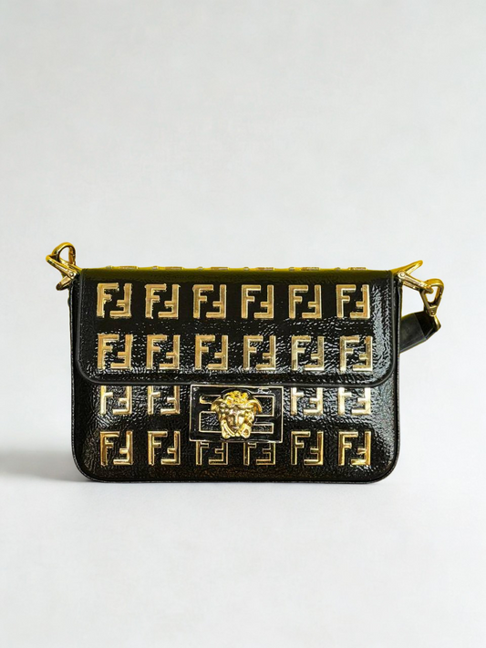 FENDACE Lüx Altın Kaplamalı Çanta
