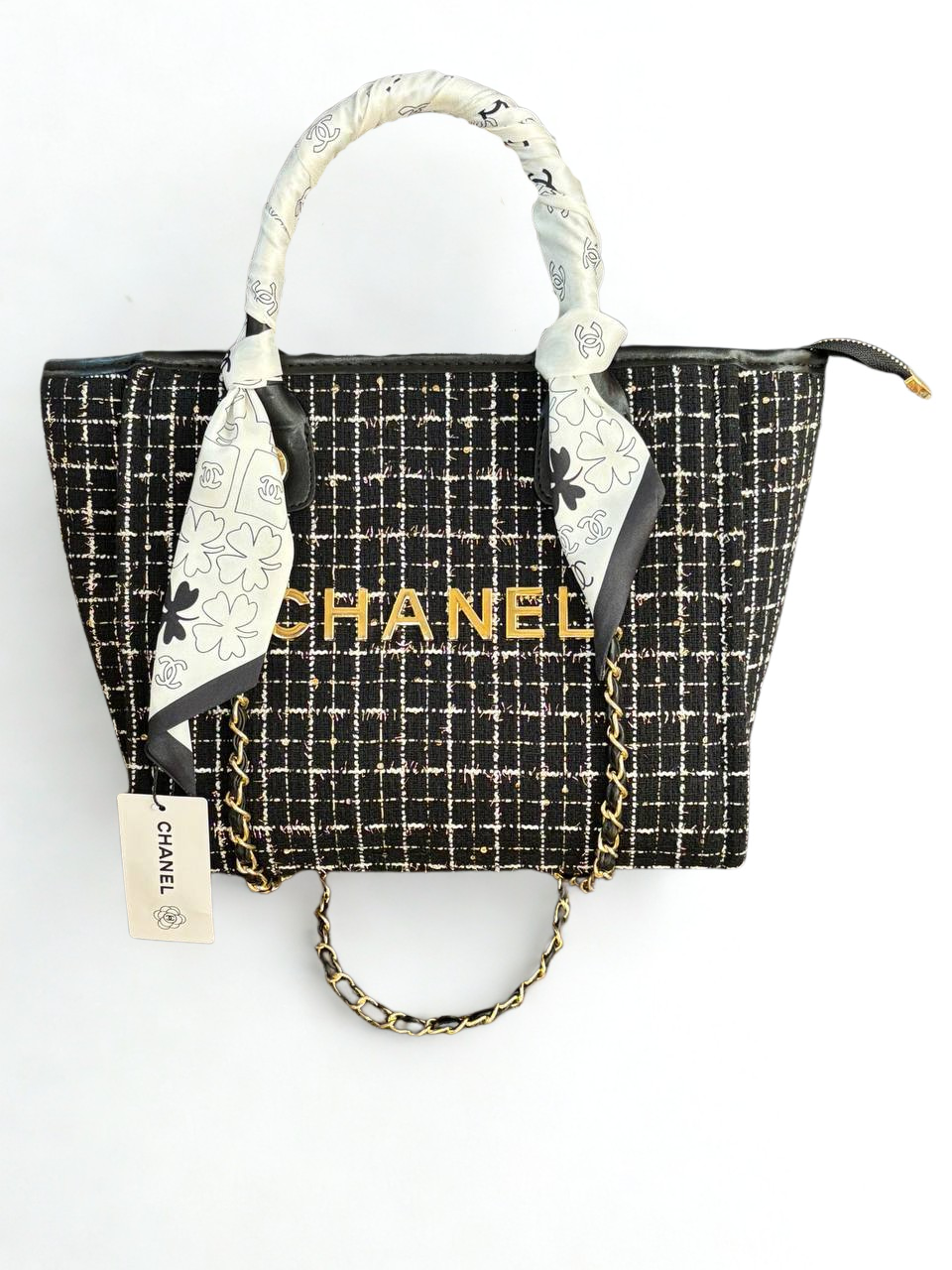 CHANEL Örgülü Kumaş Çanta