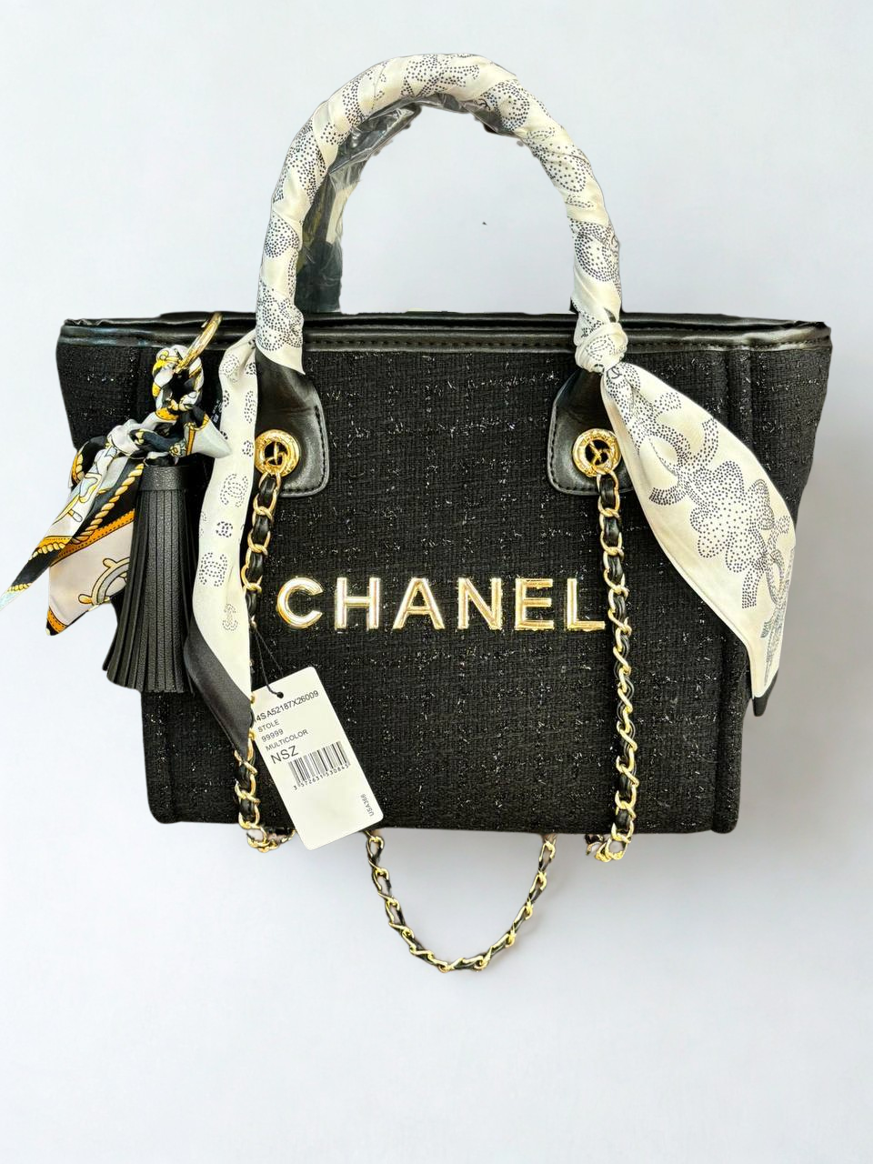 CHANEL Örgülü Kumaş Çanta