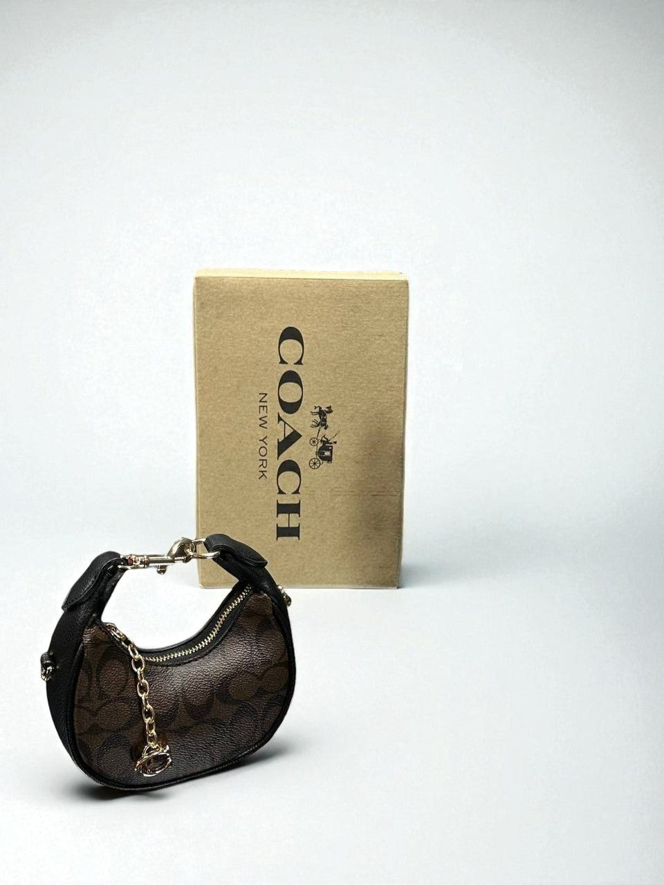 Mini Desenli Klasik El ve Omuz Çantası